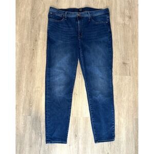 J.Crew Mid Rise Skinny Crop Jeans‎ Women's Size 32 Blue Denim